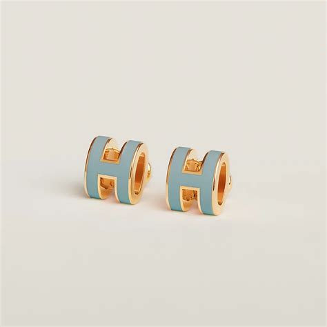 hermes pop h earrings pink